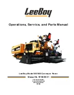 LeeBoy 8616B Operation, Service And Parts Manual предпросмотр