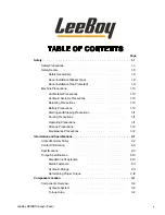 Предварительный просмотр 5 страницы LeeBoy 8616B Operation, Service And Parts Manual