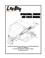 LeeBoy LBC-24W Operation, Service And Parts Manual предпросмотр