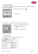 Preview for 14 page of LEEC Culture Safe Touch 190 Operating Manual