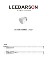 Предварительный просмотр 1 страницы Leedarson Multi-Sensor Quick Start Manual