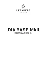 Предварительный просмотр 1 страницы Leenders DIA BASE MkII Installation