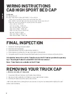 Preview for 8 page of Leer 217988 Installation Instructions & Owner'S Manual