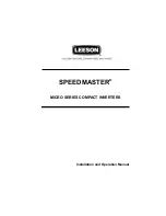 Предварительный просмотр 1 страницы Leeson 174475 Installation And Operation Manual