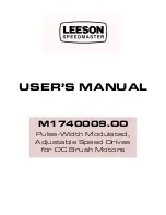 Preview for 1 page of Leeson M1740009.OO User Manual