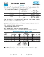 Preview for 4 page of Leeson OHIO GEAR IRONMAN Installation, Lubrication And Maintenance Instructions