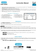 Preview for 6 page of Leeson OHIO GEAR IRONMAN Installation, Lubrication And Maintenance Instructions