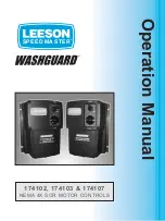 Preview for 2 page of Leeson SPEEDMASTER WASHGUARD 174102 Operation Manual