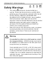 Preview for 4 page of Leeson SPEEDMASTER WASHGUARD 174102 Operation Manual