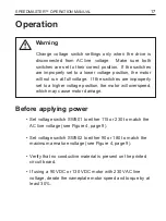 Preview for 24 page of Leeson SPEEDMASTER WASHGUARD 174102 Operation Manual