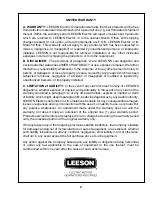 Preview for 3 page of Leeson SPEEDMASTER Instruction Manual