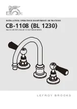 Предварительный просмотр 1 страницы Lefroy Brooks BL 1230 Installation, Operating,  & Maintenance Instructions