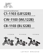 Lefroy Brooks C1-1103 (LB1228) Installation Instructions Manual предпросмотр