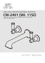 Lefroy Brooks CW-2401 Installation, Operating,  & Maintenance Instructions preview