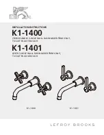 Lefroy Brooks K1-1400 Installation Instructions Manual preview