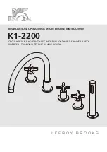 Предварительный просмотр 1 страницы Lefroy Brooks K1-2200 Installation, Operating,  & Maintenance Instructions