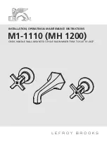 Предварительный просмотр 1 страницы Lefroy Brooks M1-1110 Installation, Operating,  & Maintenance Instructions