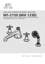 Предварительный просмотр 1 страницы Lefroy Brooks M1-2150 Installation, Operating,  & Maintenance Instructions