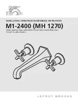 Lefroy Brooks M1-2400 Installation, Operating,  & Maintenance Instructions предпросмотр