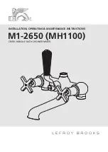 Предварительный просмотр 1 страницы Lefroy Brooks M1-2650 Installation, Operating,  & Maintenance Instructions