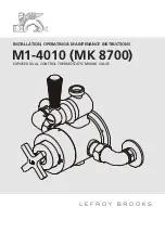 Lefroy Brooks M1-4010 Installation, Operating,  & Maintenance Instructions preview