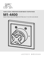 Lefroy Brooks M1-4400 Installation, Operating,  & Maintenance Instructions preview