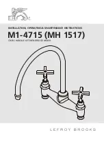 Lefroy Brooks M1-4715 Installation, Operating,  & Maintenance Instructions preview