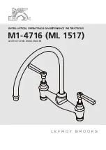 Lefroy Brooks M1-4716 Installation, Operating,  & Maintenance Instructions preview