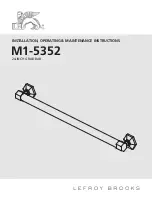 Lefroy Brooks M1-5352 Installation, Operating,  & Maintenance Instructions preview