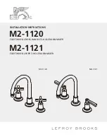 Lefroy Brooks M2-1121 Installation Instructions Manual preview