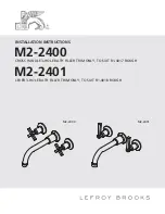 Lefroy Brooks M2-2400 Installation Instructions Manual preview