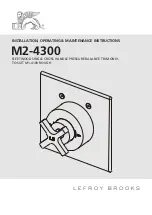 Lefroy Brooks M2-4300 Installation, Operating,  & Maintenance Instructions preview