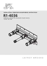 Предварительный просмотр 1 страницы Lefroy Brooks R1-4036 Installation, Operating,  & Maintenance Instructions