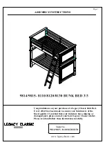 Предварительный просмотр 1 страницы Legacy Classic Furniture 9814-8110 Assembly Instructions Manual