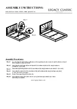 Preview for 2 page of Legacy Classic Furniture QUEEN 5/0 8460-4105 Assembly Instructions