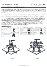 Предварительный просмотр 1 страницы Legacy Classic Furniture ROUND TO OVAL PEDESTAL TABLE 9700-521 Assembly Instructions