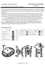 Предварительный просмотр 1 страницы Legacy Classic Furniture ROUND TO OVAL PEDESTAL TABLE 9740-521 Assembly Instructions