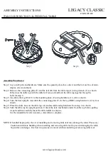 Предварительный просмотр 2 страницы Legacy Classic Furniture ROUND TO OVAL PEDESTAL TABLE 9740-521 Assembly Instructions