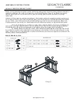 Предварительный просмотр 1 страницы Legacy Classic Furniture Trestle 0420-621 Assembly Instructions