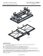 Предварительный просмотр 2 страницы Legacy Classic Furniture Trestle 0420-621 Assembly Instructions