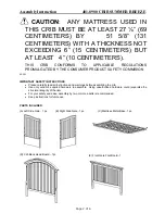 Preview for 2 page of Legacy Classic Kids 481-8900 CRIB SUMMER BREEZE Assembly Instruction Manual