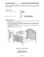 Preview for 6 page of Legacy Classic Kids 481-8900 CRIB SUMMER BREEZE Assembly Instruction Manual