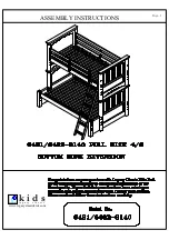 Preview for 1 page of Legacy Classic Kids Full Size 4/6 Bottom Bunk Extension N6481-8140 Assembly Instructions