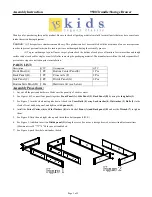 Предварительный просмотр 1 страницы Legacy Classic Kids Madison 9500 Assembly Instruction
