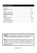 Предварительный просмотр 2 страницы Legacy Heating CDF-WMGB28 Assembly Instructions & User Manual