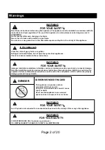 Предварительный просмотр 3 страницы Legacy Heating CDF-WMGB28 Assembly Instructions & User Manual