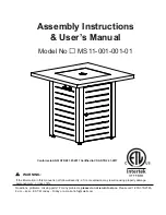 Legacy Heating MS11-001-001-01 Assembly Instructions & User Manual предпросмотр