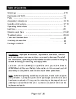 Предварительный просмотр 4 страницы Legacy Heating MS11-001-001-01 Assembly Instructions & User Manual