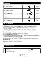 Предварительный просмотр 11 страницы Legacy Heating MS11-001-001-01 Assembly Instructions & User Manual