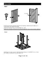 Предварительный просмотр 13 страницы Legacy Heating MS11-001-001-01 Assembly Instructions & User Manual